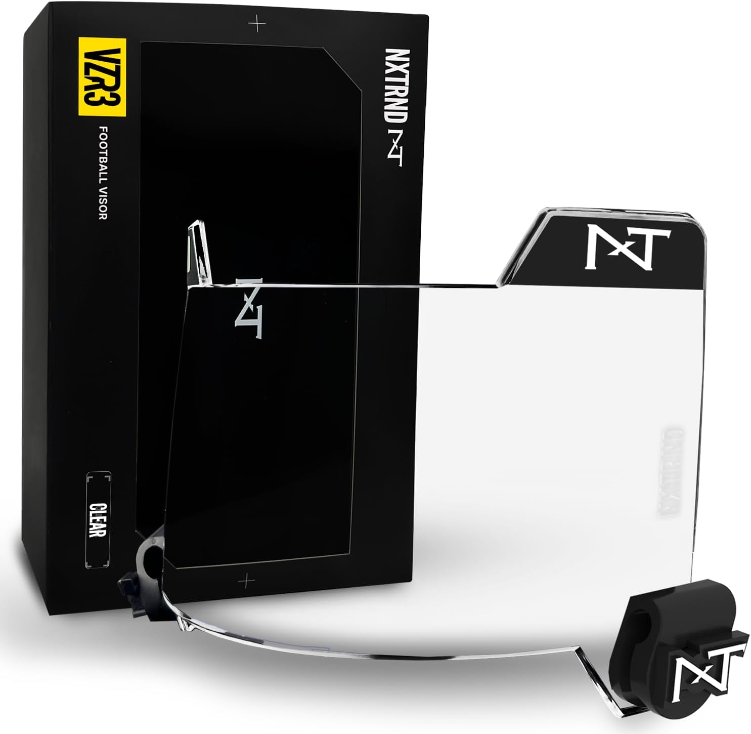 NXT NXTRND VZR3 Football Visor with Curved Lens Technology - Fits Adult and Youth Helmets