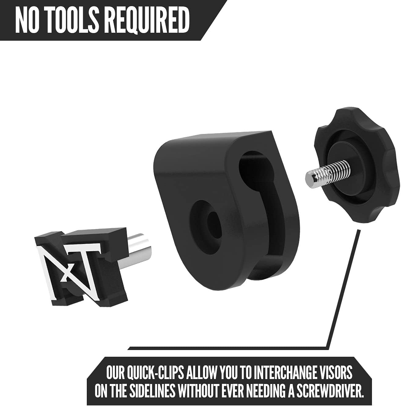 NXT NXTRND VZR3 Football Visor with Curved Lens Technology for Adult & Youth Helmets