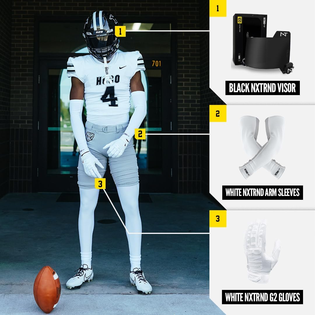 NXT NXTRND VZR3 Football Visor with Curved Lens Technology for Adult & Youth Helmets