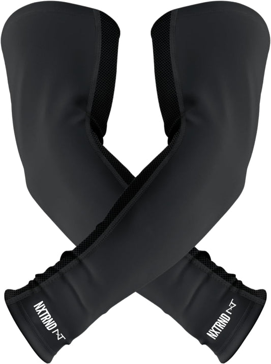 Nxtrnd Air-TEK Breathable Compression Arm Sleeves for Men - Football Arm Sleeves (Pair)