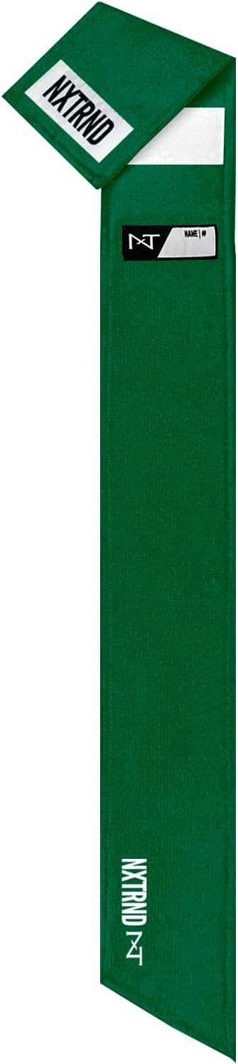 Nxtrnd Streamer Football Towel - Thin Dark Green Sports Towel for Drying Hands & Football Gear