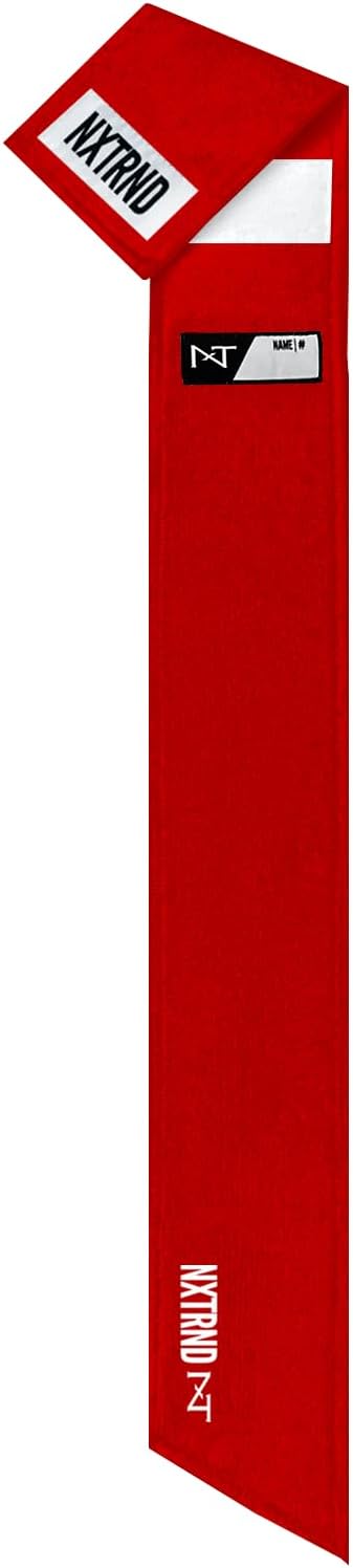 Nxtrnd Streamer Football Towel - Thin Sports Towel for Drying Hands & Accessories - Red