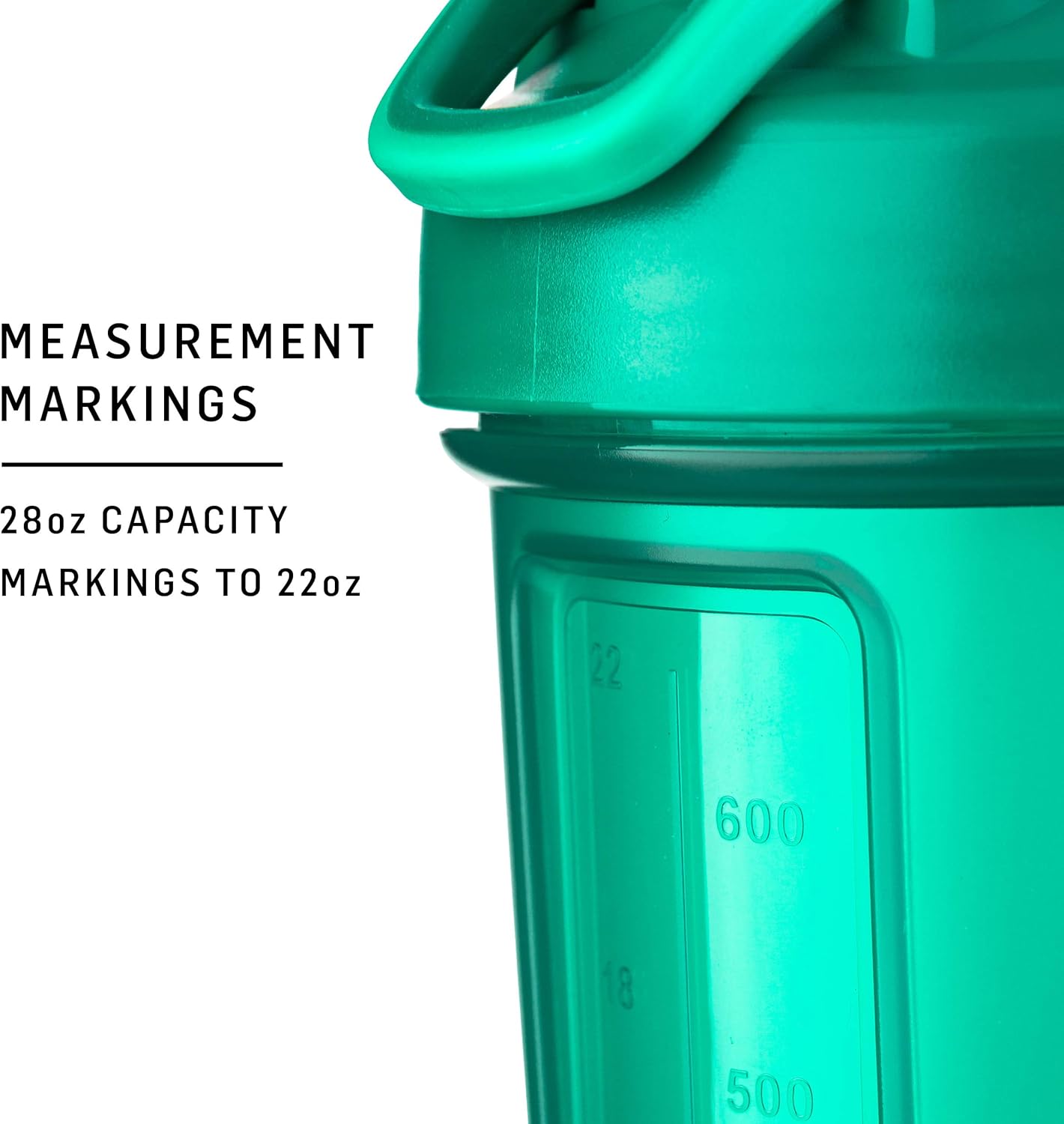 Ocean Blue 28-Ounce BlenderBottle Classic V2 Shaker Bottle Ideal for Protein Shakes and Pre Workout