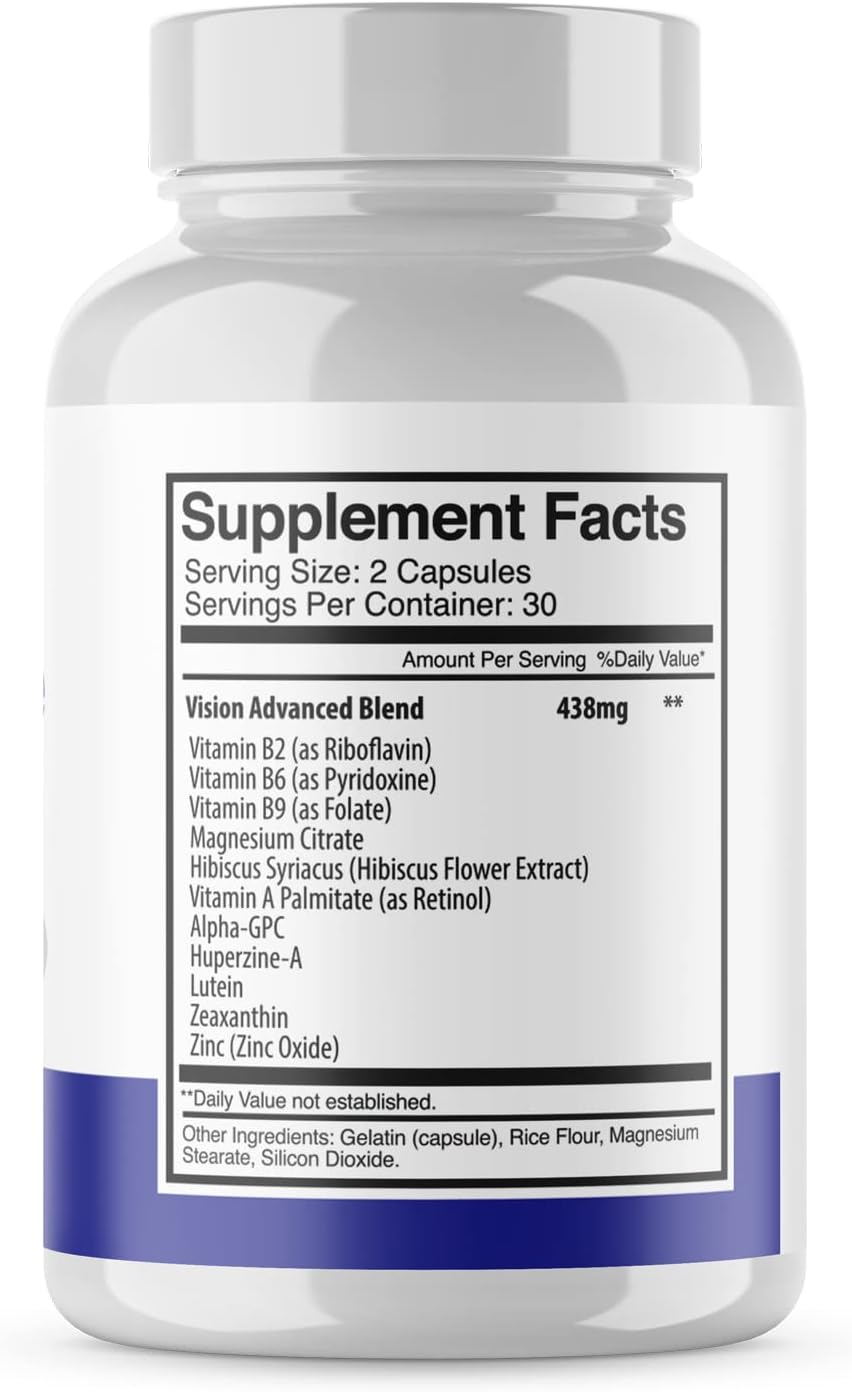 Official 1 Month Supply of Max-Bio Sight Care Capsules - Advanced Vision Support Supplement with Healthy Ingredients - 60 Capsules