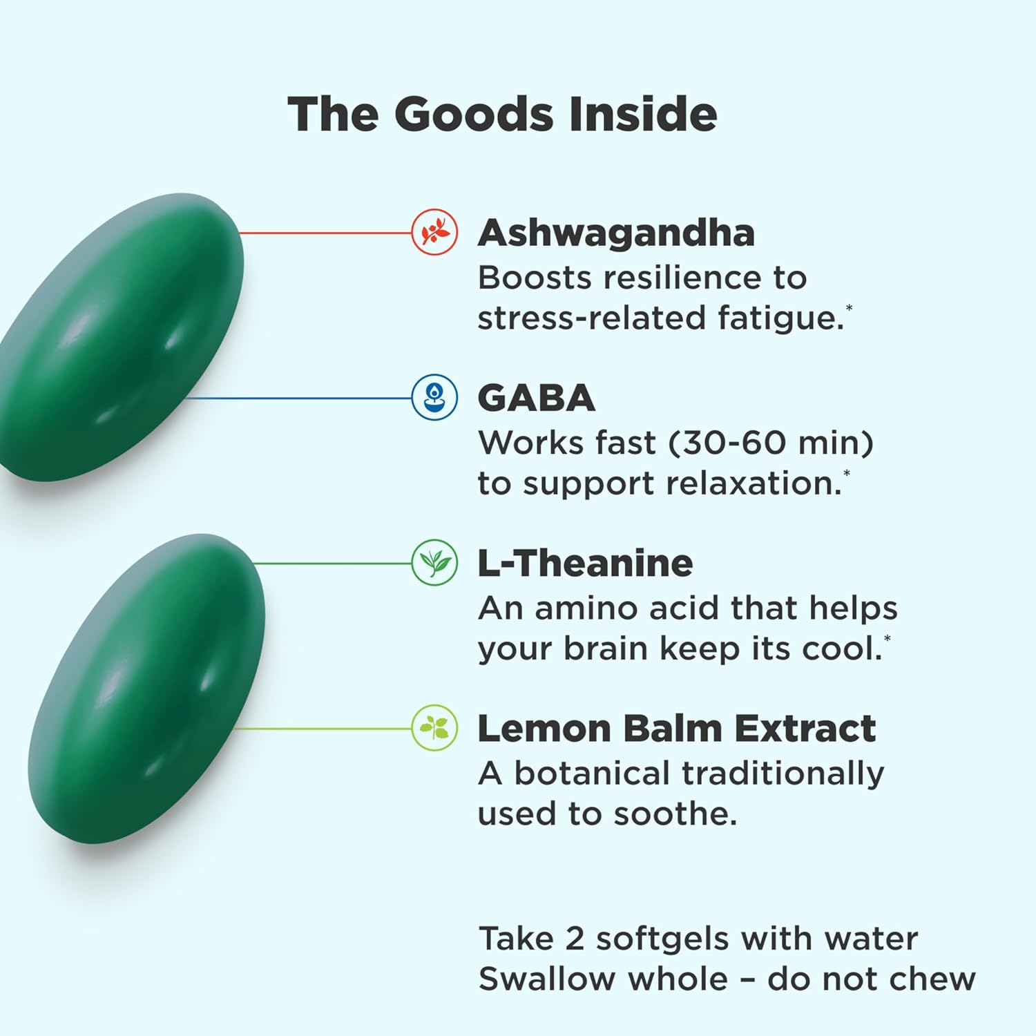 OLLY Hello Happy Gummy Worms & Goodbye Stress Softgels Bundle - Mood & Stress Support with Vitamin D, Saffron, GABA, Ashwagandha, L-Theanine, Lemon Balm