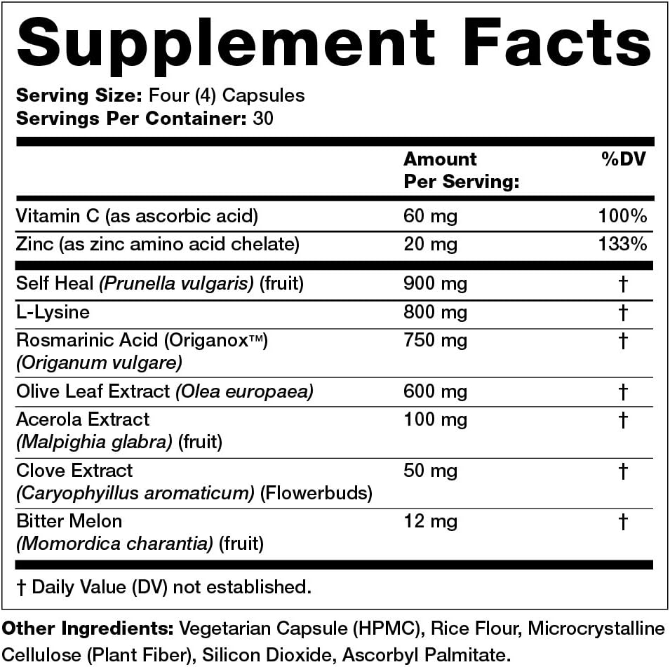 Olympian Labs Herp-eeze Next Generation Capsules for Immune System Support