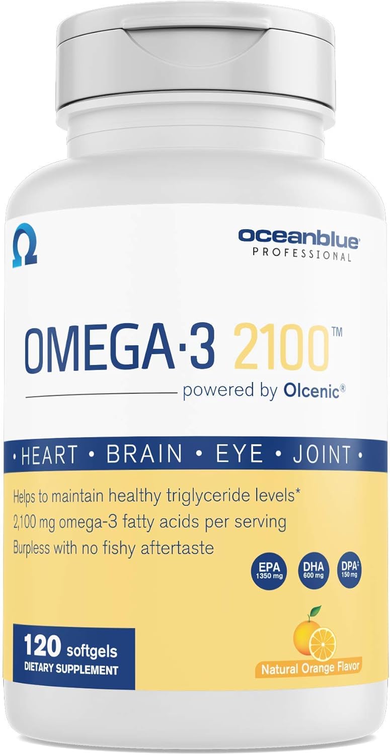 Omega 2100 Ocean Blue Nutritional Supplement - 120 Count Bottle