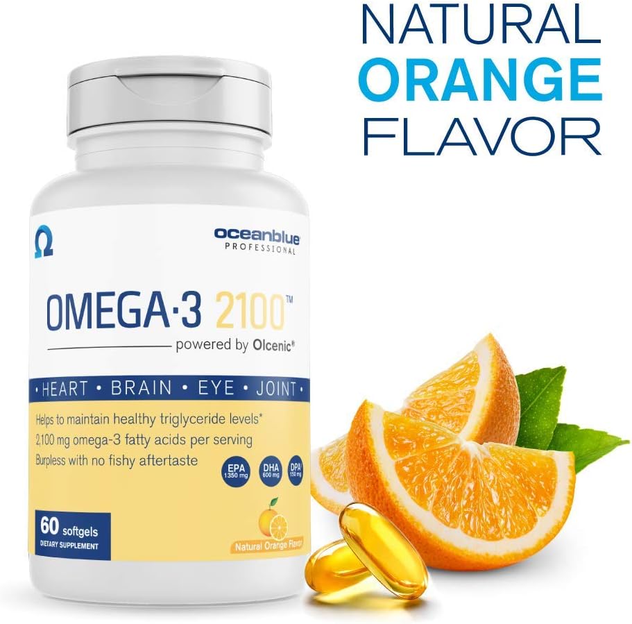 Omega 2100 Ocean Blue Nutritional Supplement - 120 Count Bottle