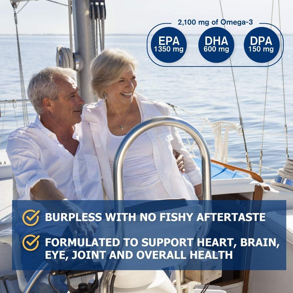 Omega 2100 Ocean Blue Nutritional Supplement - 120 Count Bottle