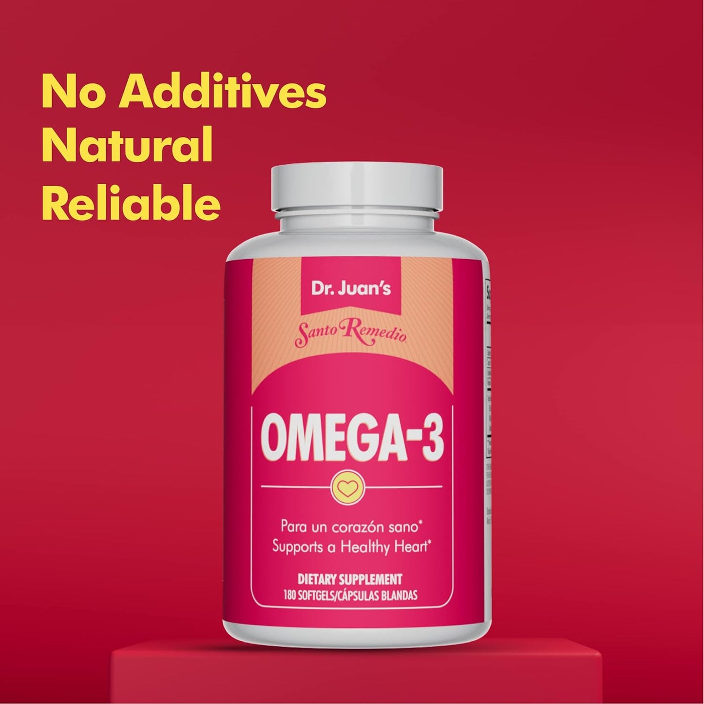 Omega 3 Dietary Supplement for Cardiovascular Health - 2000 mg Total Omega-3 Fatty Acids, 180 Softgels
