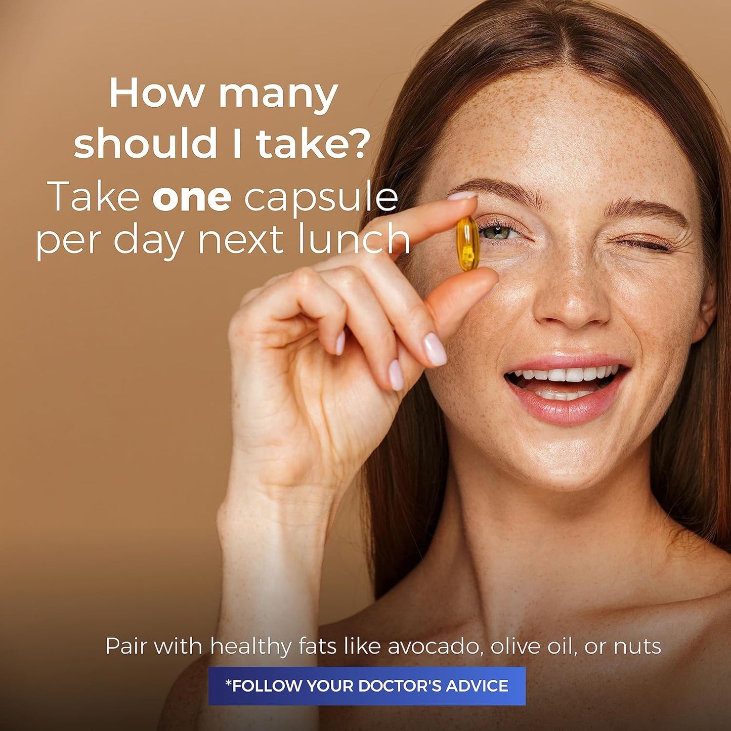 Omega 3 Fish Oil Capsules 1000mg - Michelle Peiret - No Fishy Smell - No Aftertaste - Gluten-Free - 60 Capsules