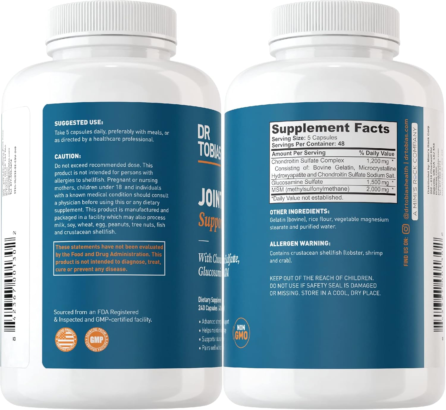 Omega 3 Fish Oil & Joint Support Supplements for Heart, Brain, Immune, Joint Health - Men & Women