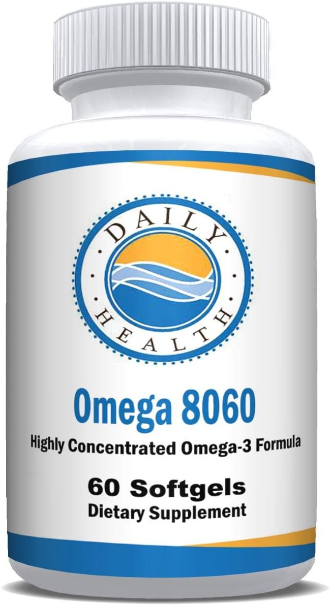 Omega 3 Fish Oil Supplement for Joint Health - 60 Softgels, 2400mg, 1 Month Supply