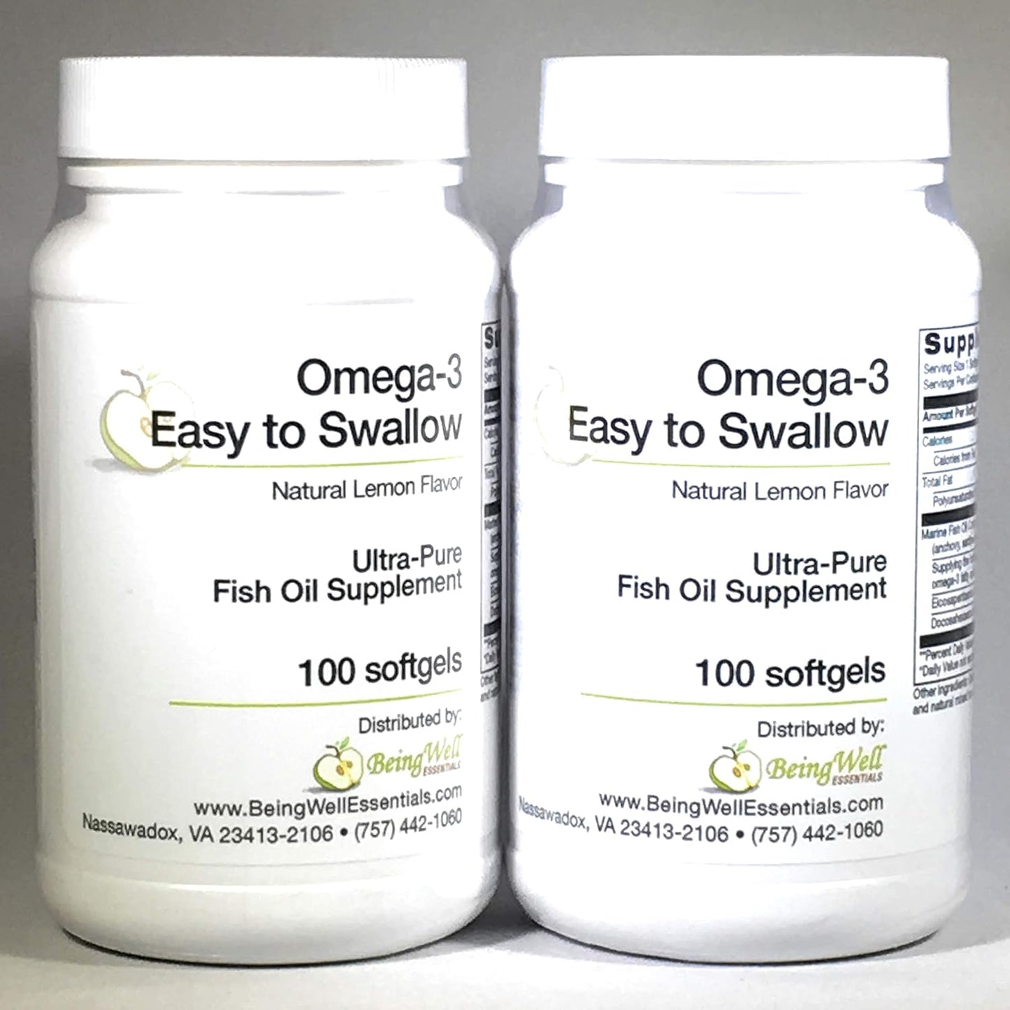 Omega-3 Fish Oil Supplement with Natural Lemon Flavor - 200 Softgels, Easy to Swallow Formula by Omega 3