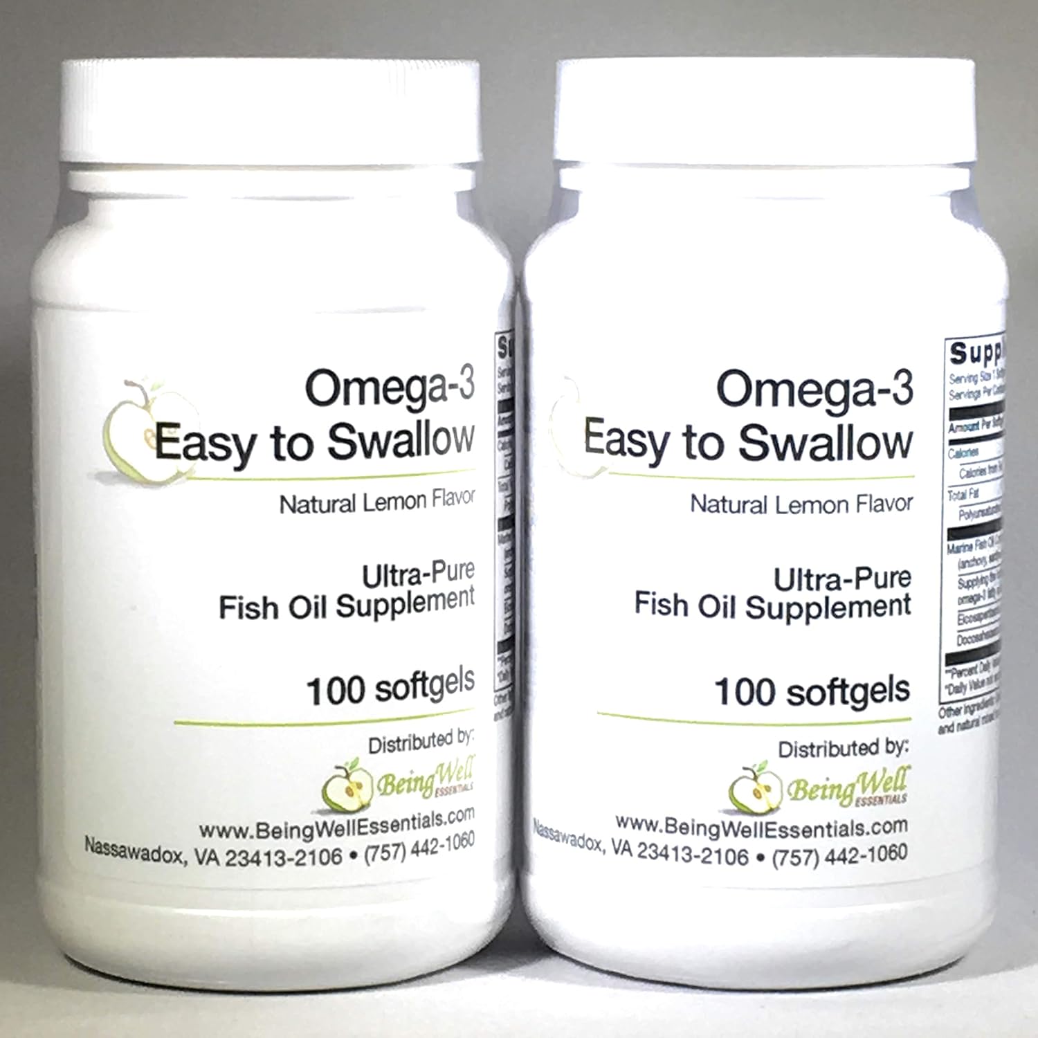 Omega-3 Fish Oil Supplement with Natural Lemon Flavor - 200 Softgels, Easy to Swallow Formula by Omega 3