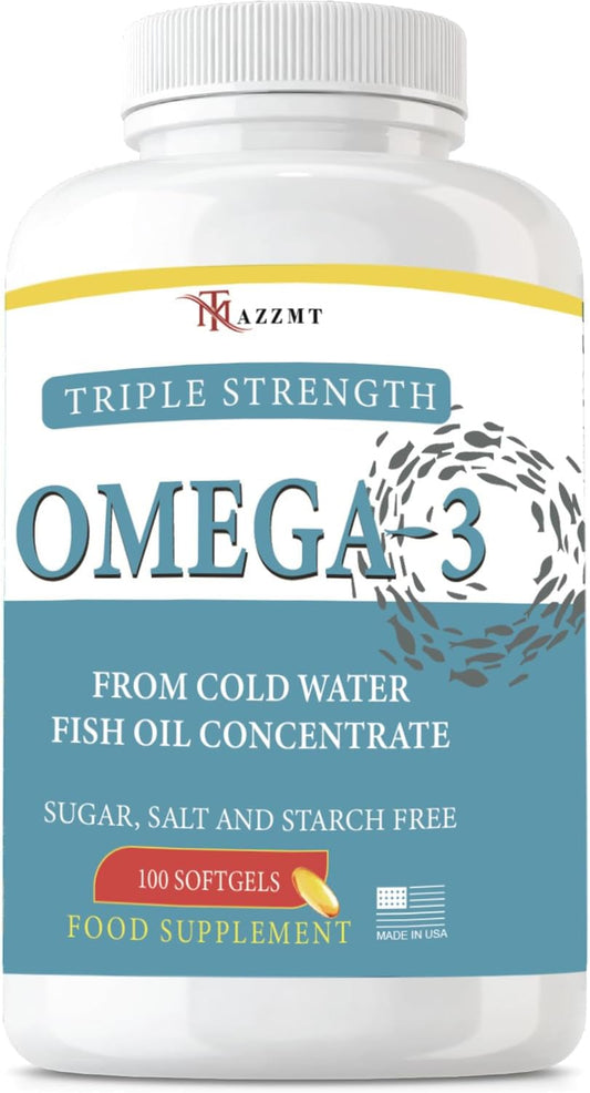 Omega 3 Fish Oil Supplements - 90 Softgels, 950mg per Serving - 100 Day Supply