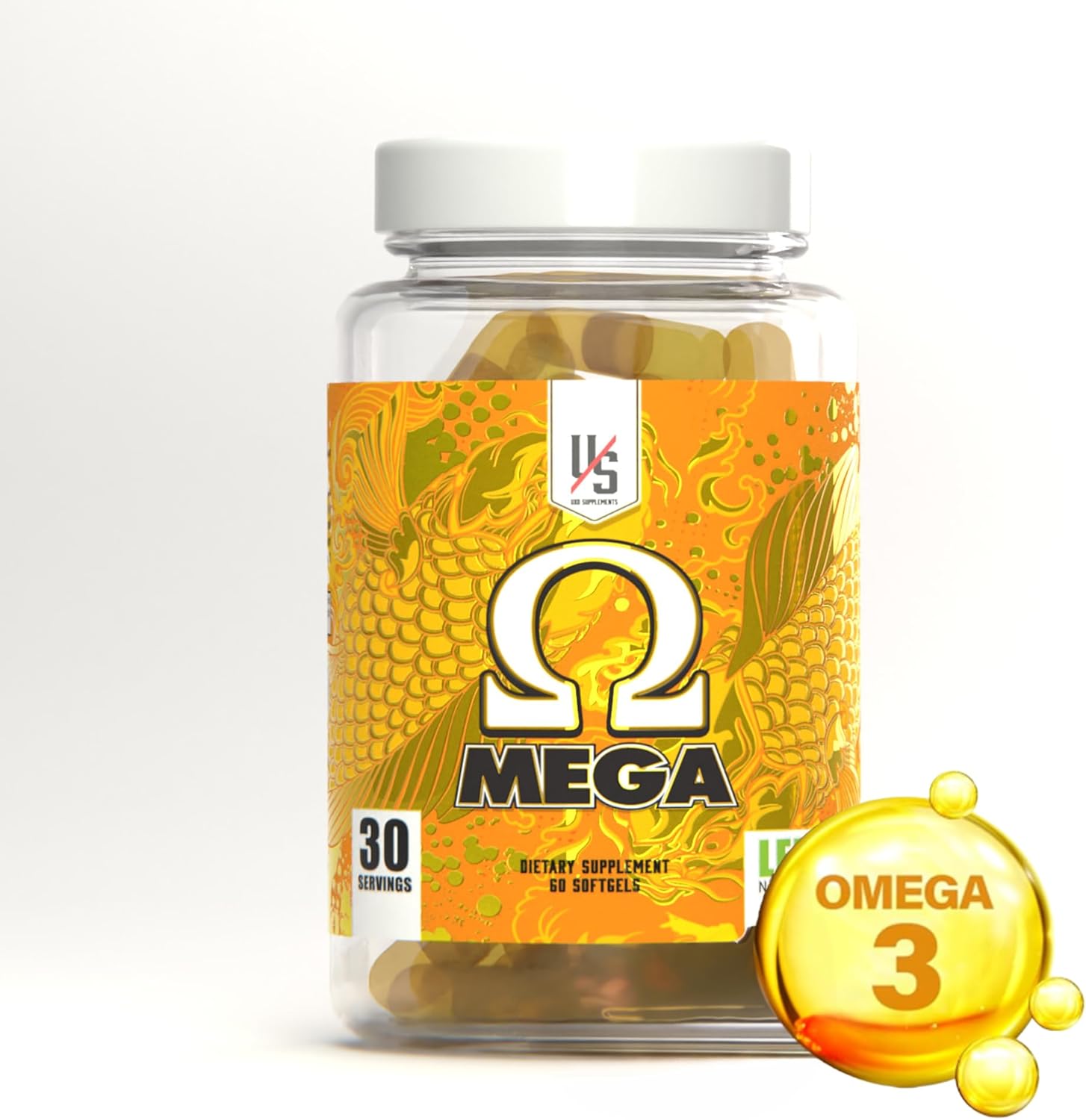 Omega 3 Fish Oils and DHA Supplements for Joint Support and Heart Health by UXO - Veteran Owned Company