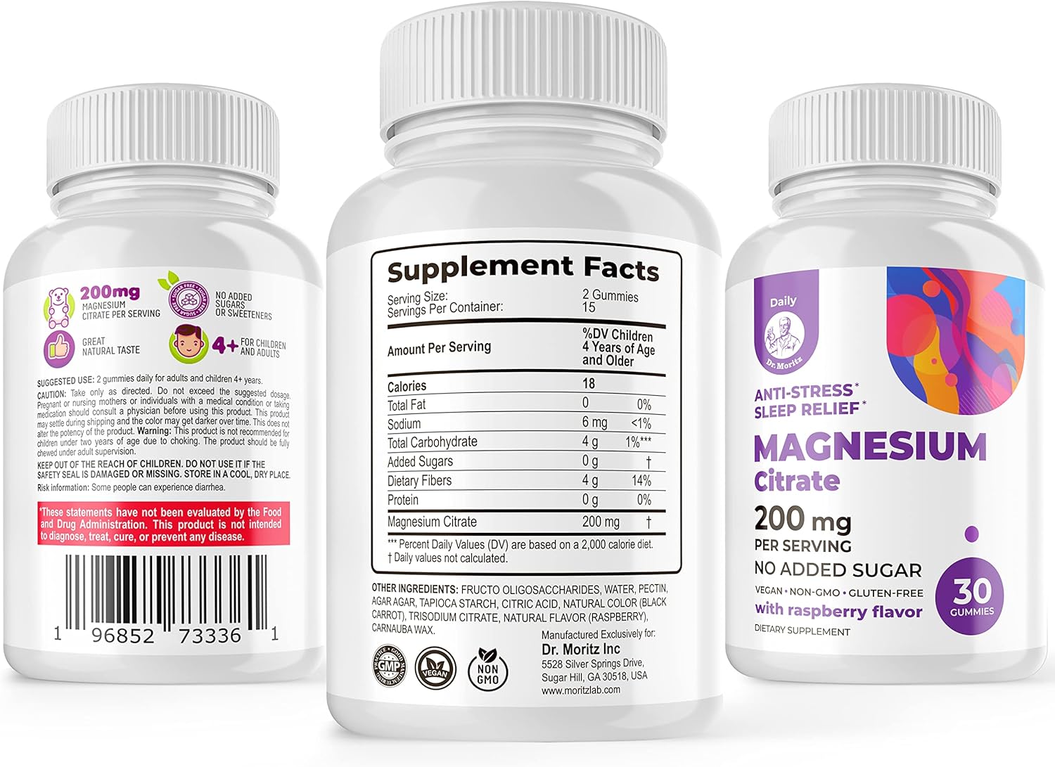Omega-3 Gummies for Kids with DHA, Omega-6 & Omega-9, Magnesium - Brain, Heart, Vision Support - Gluten-Free, Sugar-Free Immune Health