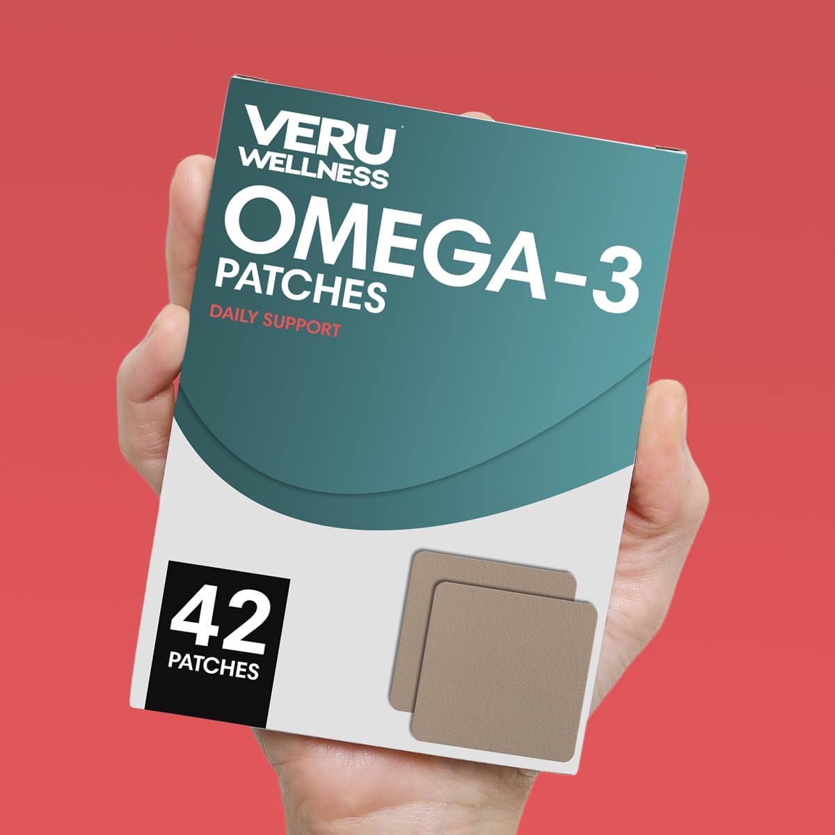 Omega-3 Plus Daily Patch - Self Adhesive Time Release Topical Patch for 8-10 Hours (42 Day Supply)