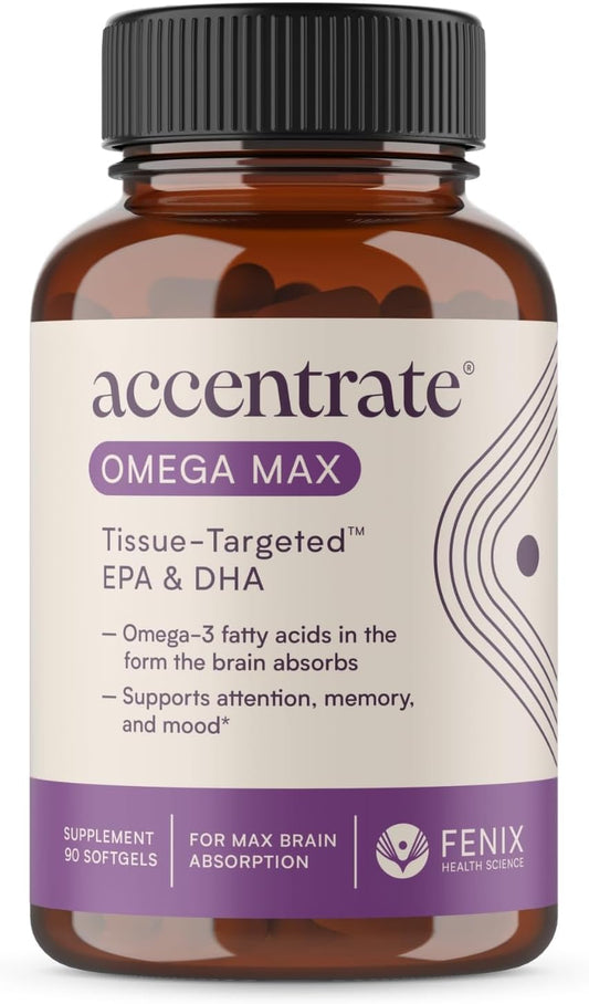 Omega-3 Supplement with LPC, EPA, DHA, and Lysoveta | 6X Absorption | Natural Fatty Acids | 90 Softgels