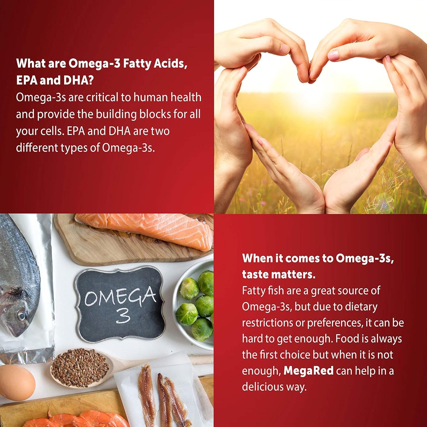 Omega-3 Watermelon & Orange Gummies for Heart, Joints, Brain & Eye Health, 60 Count Bottle with EPA, DHA, Fish Oil