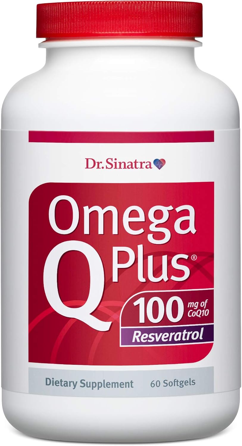 Omega Q Plus 100 Resveratrol: Heart Health Support with CoQ10 and Resveratrol - 60 Softgels