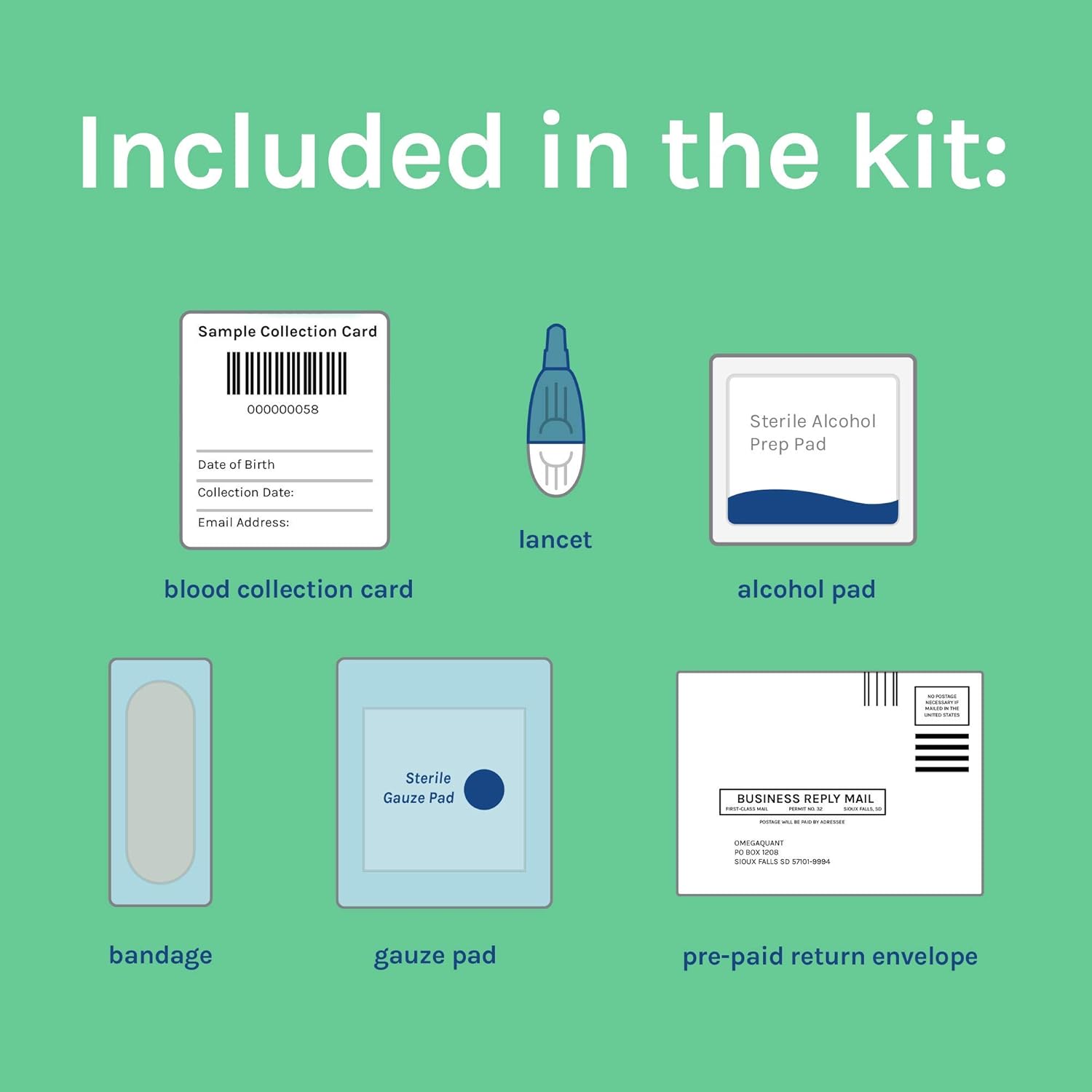 OmegaQuant Omega-3 Index Plus Test Kit - Measure Blood Omega-3, Trans Fats, Omega-6 Ratios | Original Home Blood Test
