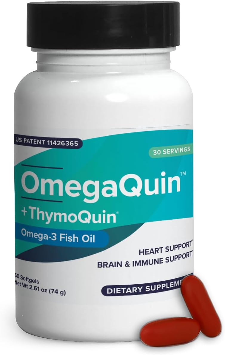 OmegaQuin Black Seed Oil and Vivo Mega Fish Oil Capsules for Synergistic Omega-3 and Thymoquinone Benefits