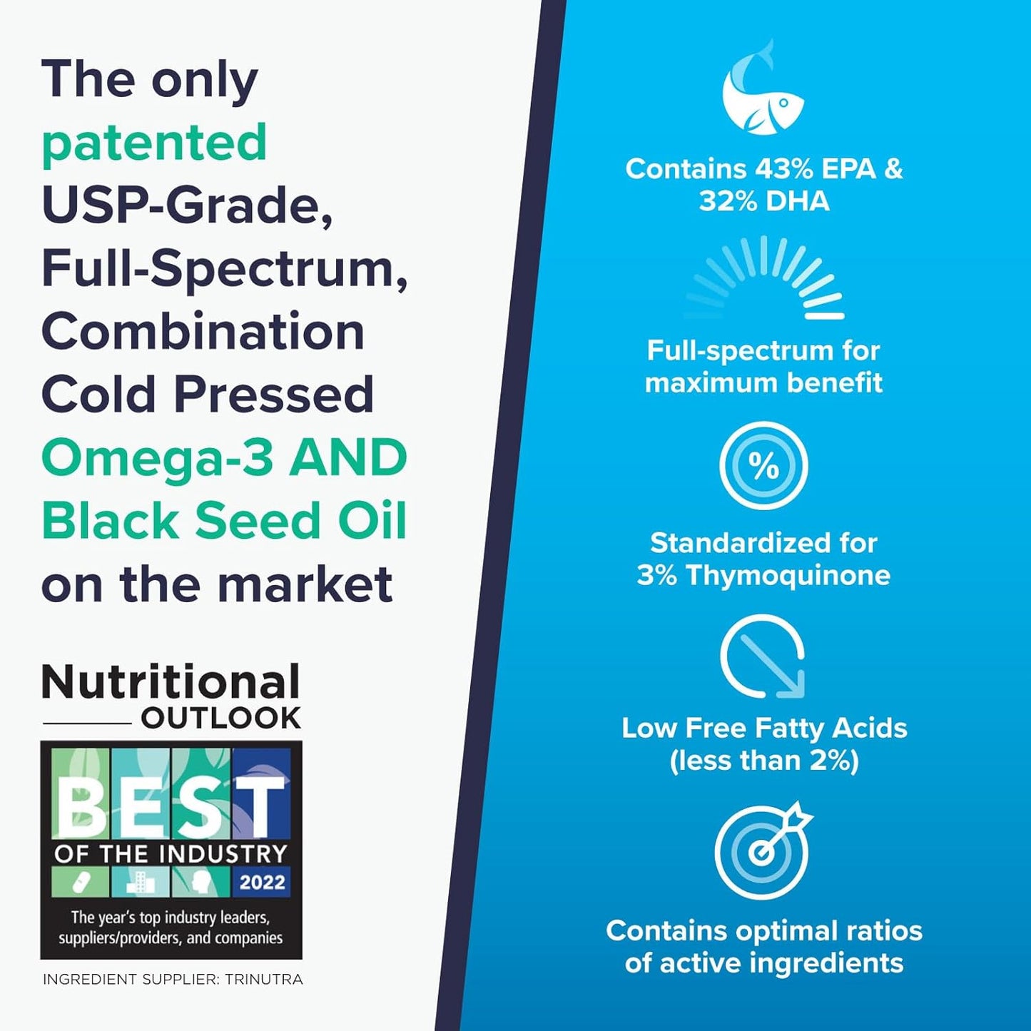 OmegaQuin Black Seed Oil and Vivo Mega Fish Oil Capsules for Synergistic Omega-3 and Thymoquinone Benefits