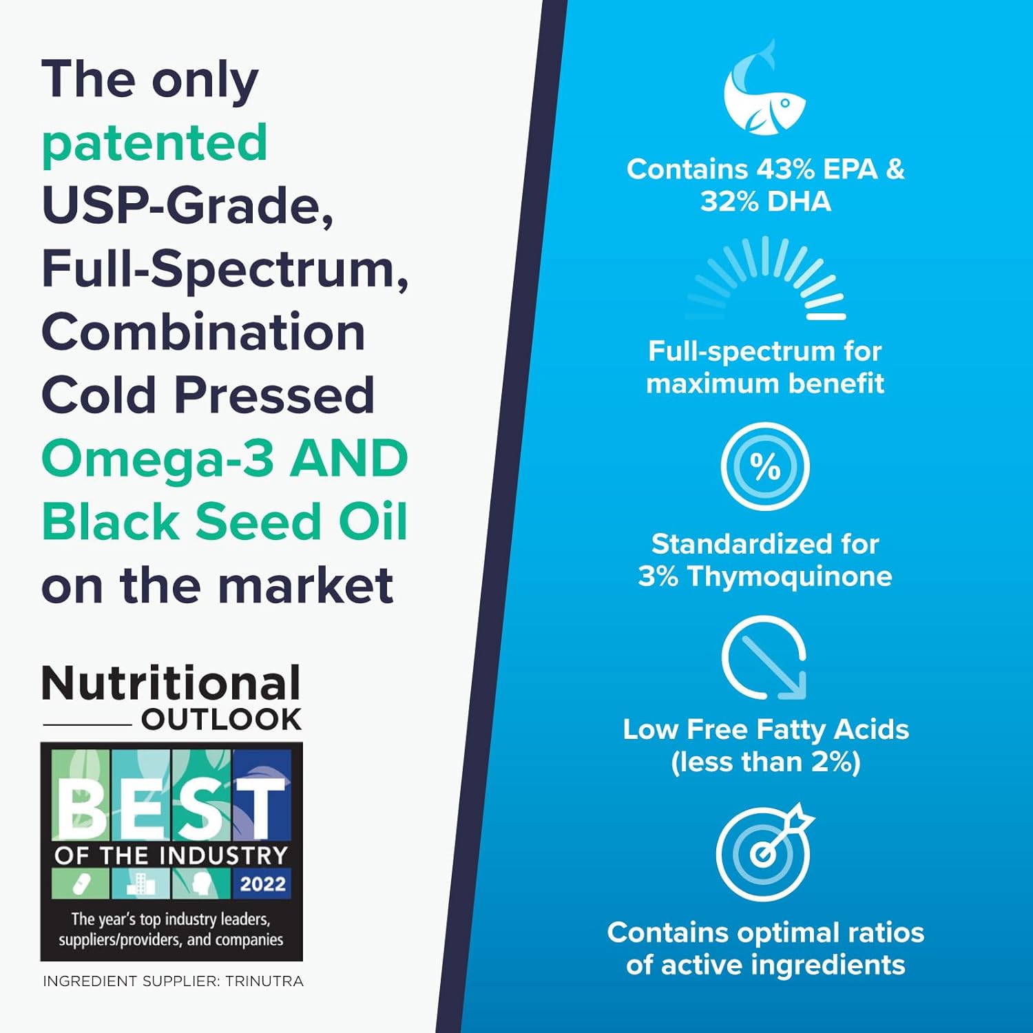 OmegaQuin Black Seed Oil and Vivo Mega Fish Oil Capsules for Synergistic Omega-3 and Thymoquinone Benefits