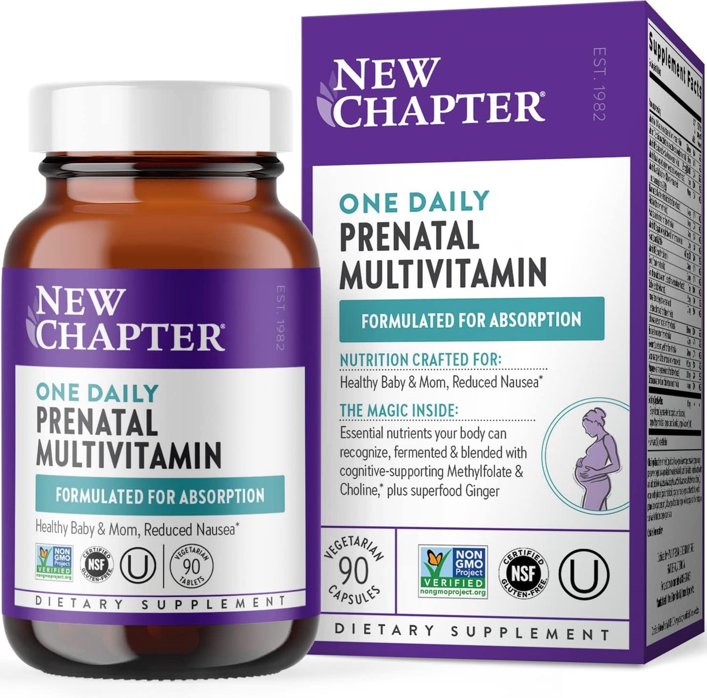 One Daily Prenatal Multivitamin with Methylfolate & Choline for Healthy Mom & Baby - 90 Count - BoostGo Australia