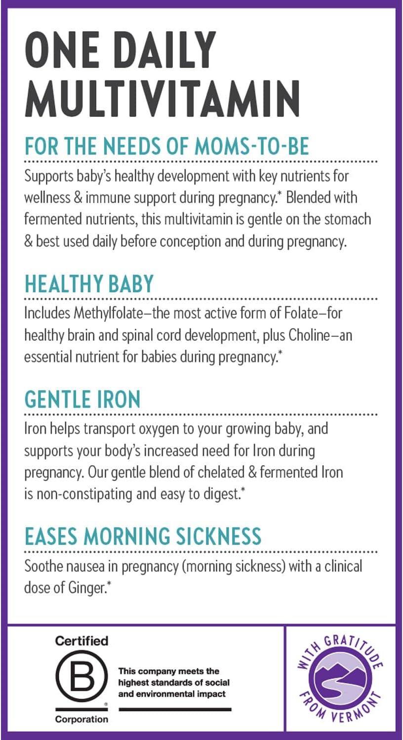 One Daily Prenatal Multivitamin with Methylfolate & Choline for Healthy Mom & Baby - 90 Count - BoostGo Australia