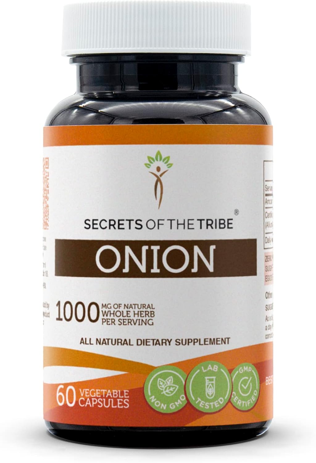 Onion (Allium Cepa) Dried Bulb Capsules - 1000mg (60 Count) by Secrets of the Tribe