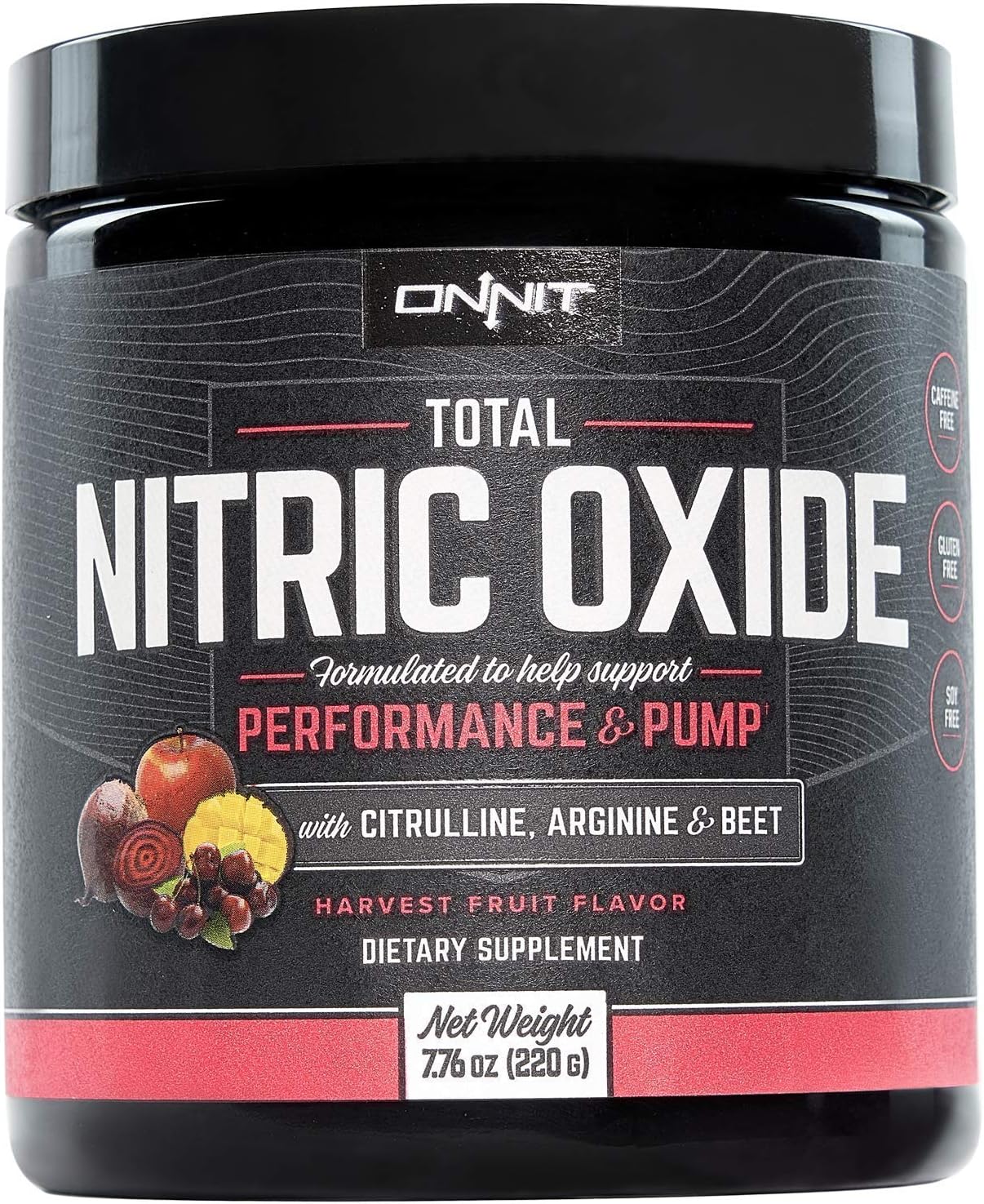 ONNIT Nootropic & Preworkout Stack - Alpha Brain (90ct) & Total Nitric Oxide (Harvest Fruit)