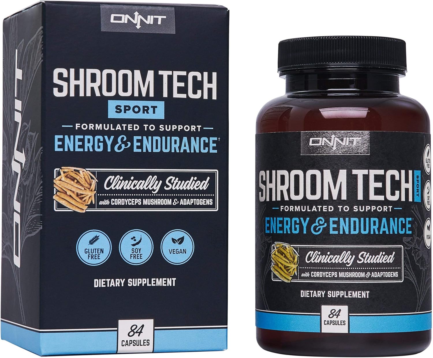 ONNIT Total Human Optimization Stack - Alpha Brain (90ct) + Total Human (60ct) + Shroom Tech Sport (84ct) Supplement Bundle