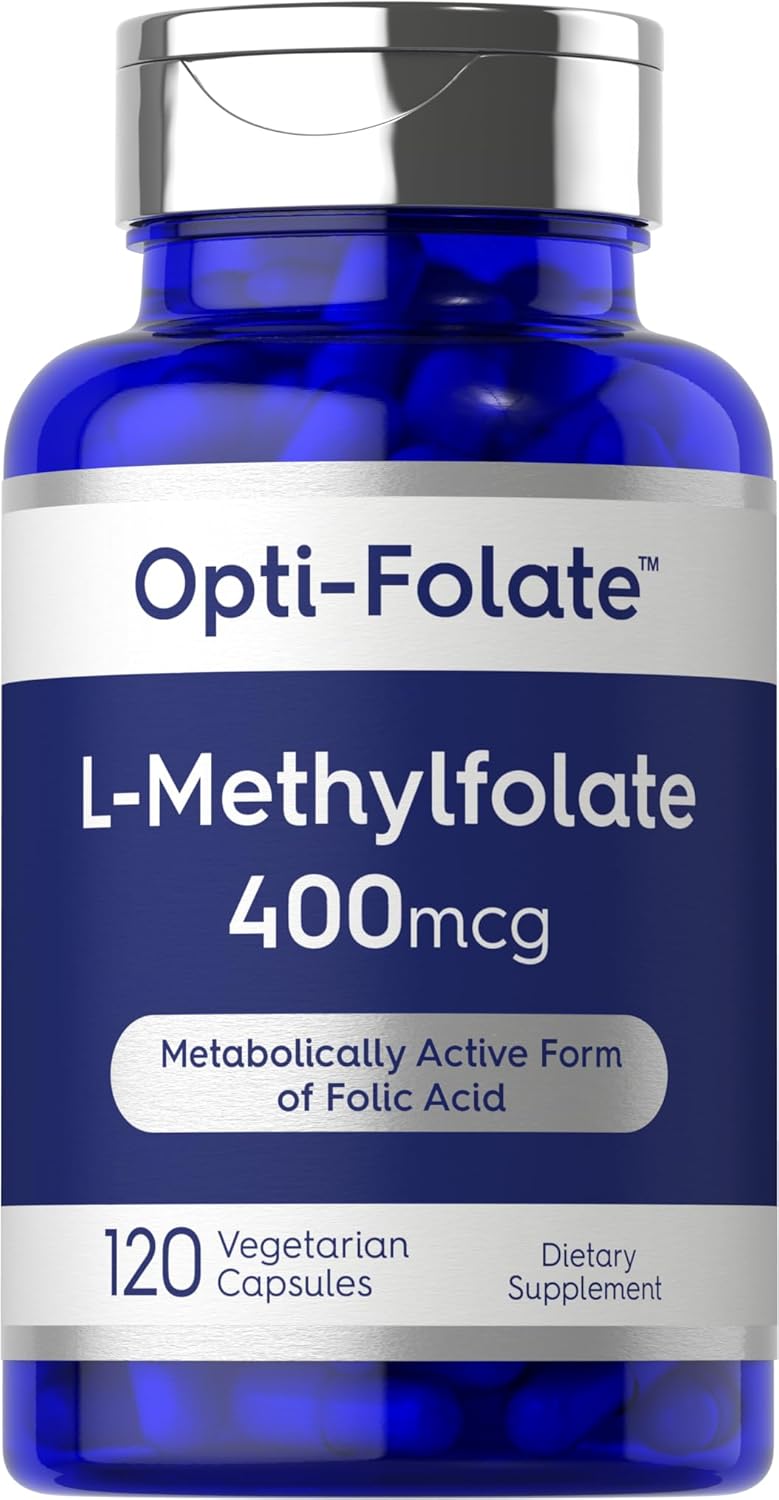 Opti-Folate Methylfolate 400mcg | 120 Capsules | Vegetarian | Non-GMO & Gluten Free