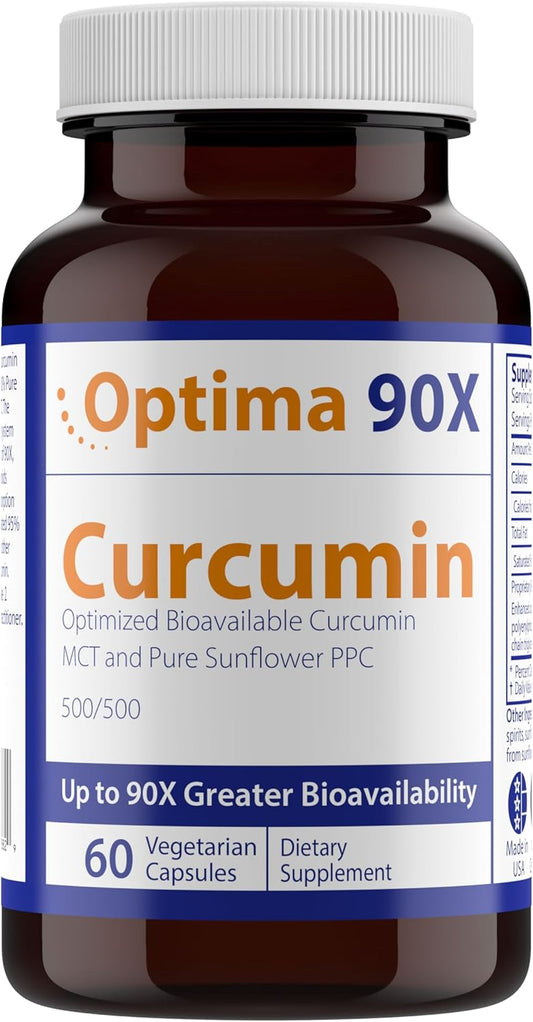 Optima 90X Curcumin by Nutrasal - High Potency Turmeric Supplement for Joint Support