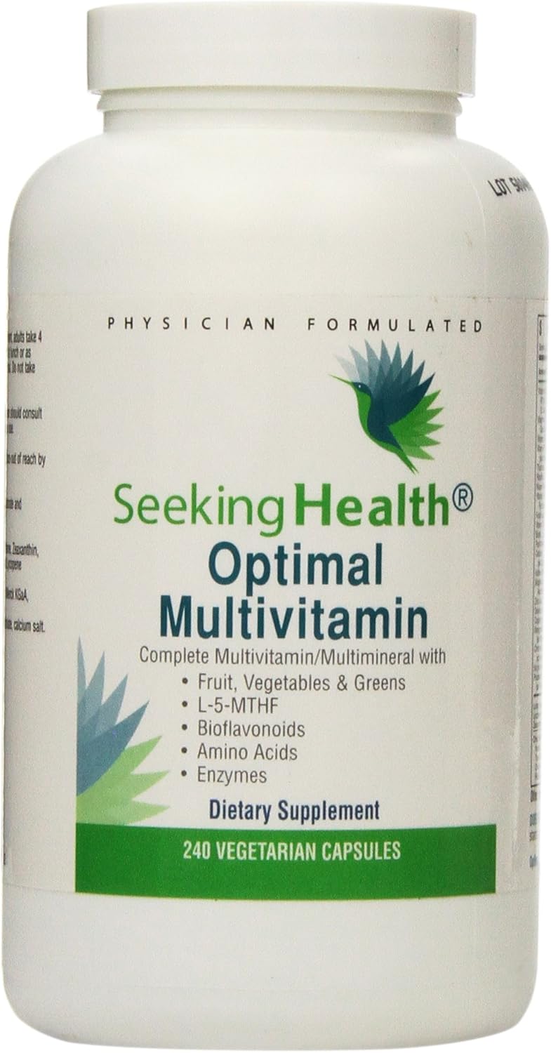 Optimal Multivitamin Supplement for Men and Women | 240 Capsules | Daily Multivitamin for Health Maintenance