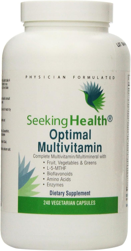 Optimal Multivitamin Supplement for Men and Women | 240 Capsules | Daily Multivitamin for Health Maintenance