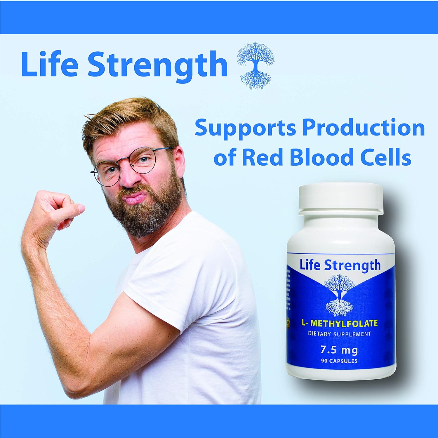 Optimized L-Methylfolate 7.5 MG Supplement for Mood and Immune Support - 90 Capsules, Non-GMO & Gluten-Free - BoostGo Australia