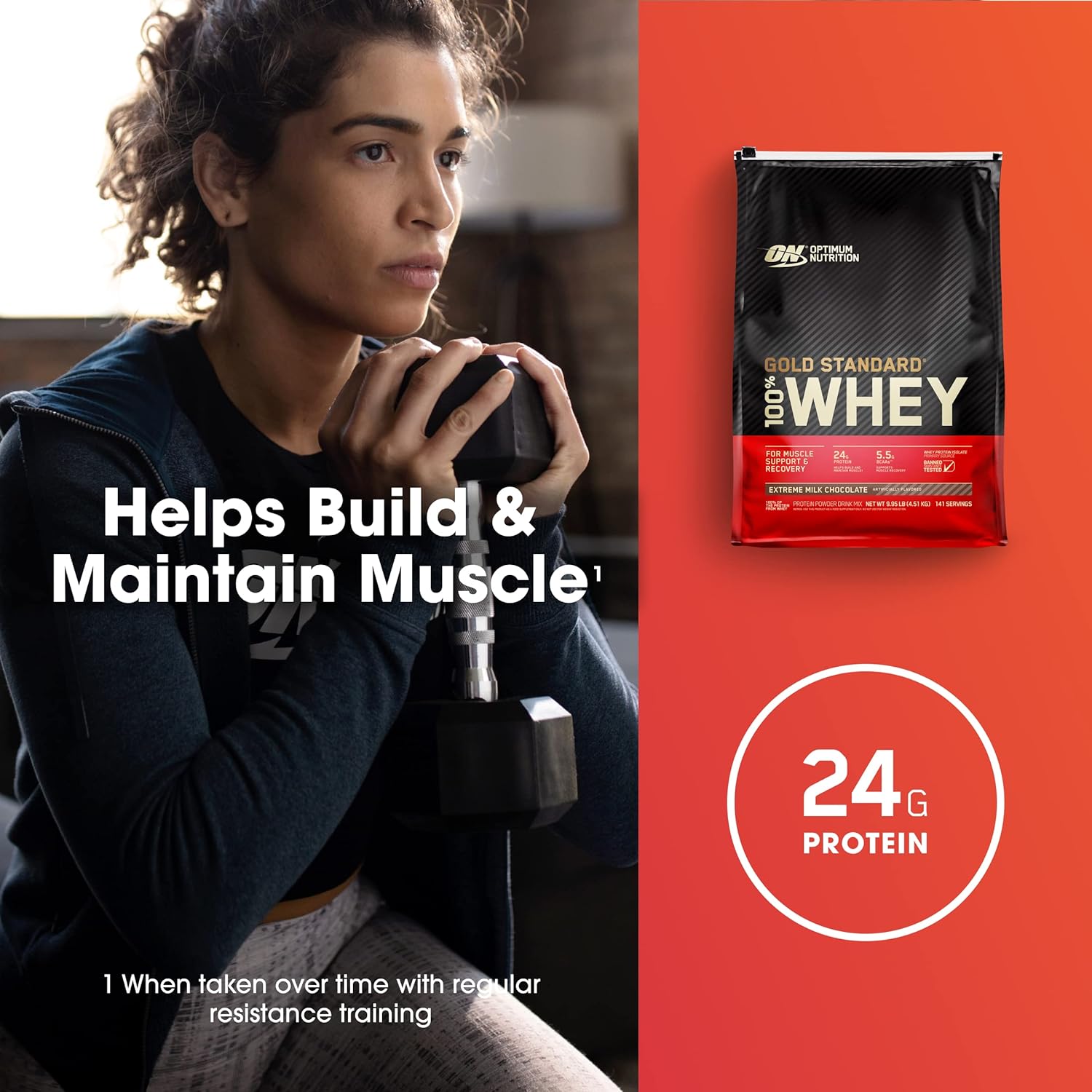 Optimum Nutrition Gold Standard 100% Whey Protein Powder, Extreme Milk Chocolate, 10 lb - Varying Packaging Available