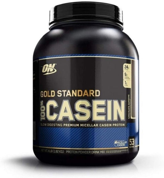 Optimum Nutrition Gold Standard Micellar Casein Protein Powder - Chocolate Supreme, 4 lb - Slow Digesting for Muscle Recovery & Satiety