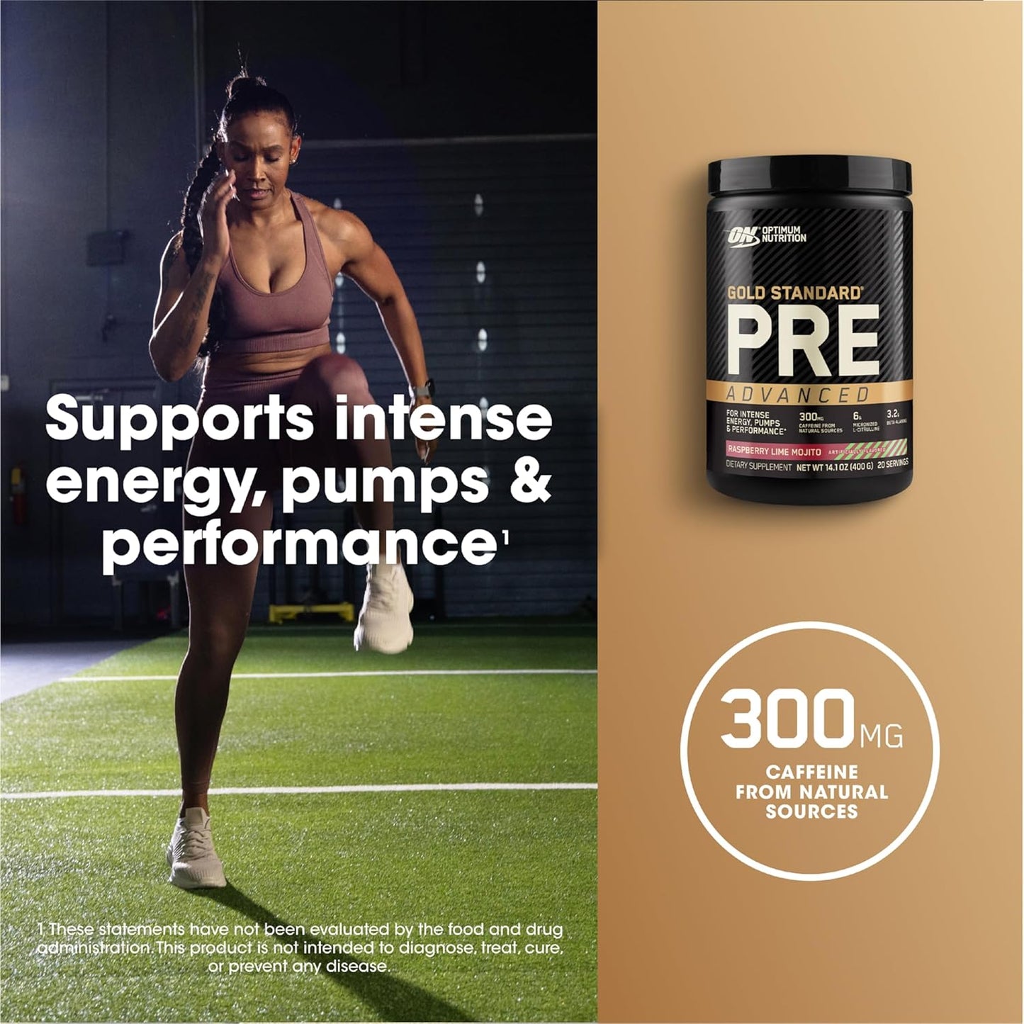 Optimum Nutrition Gold Standard Pre Workout Advanced with Creatine, Beta-Alanine, Micronized L-Citrulline, Caffeine, Energy Boost, Keto-Friendly, Raspberry Lime Mojito - 20 Servings - BoostGo Australia