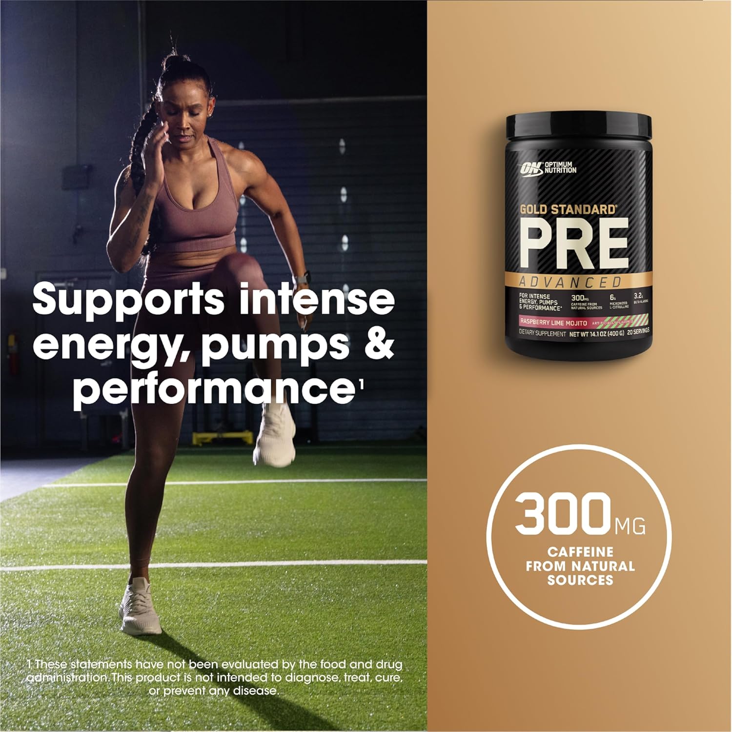 Optimum Nutrition Gold Standard Pre Workout Advanced with Creatine, Beta-Alanine, Micronized L-Citrulline, Caffeine, Energy Boost, Keto-Friendly, Raspberry Lime Mojito - 20 Servings - BoostGo Australia
