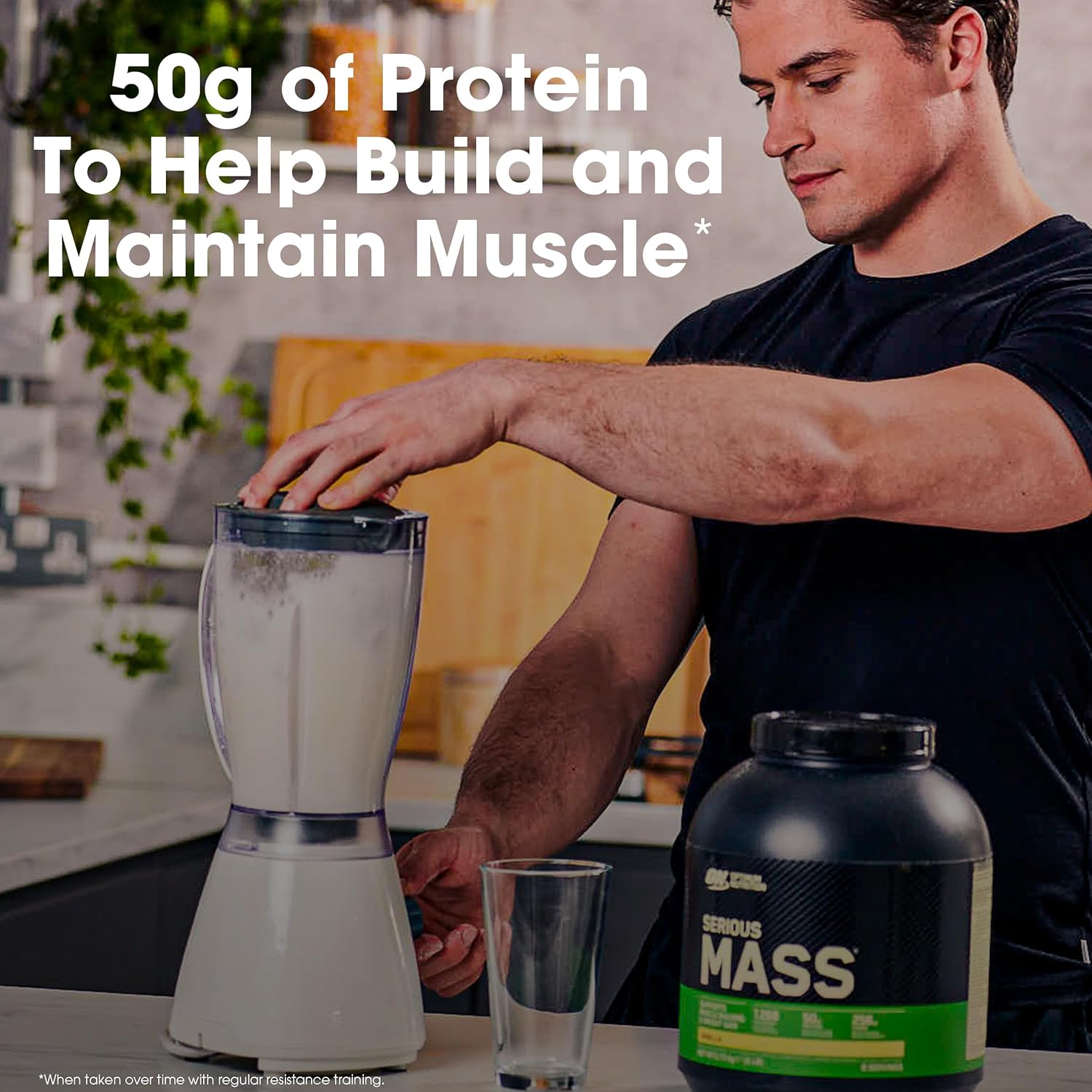 Optimum Nutrition Serious Mass Weight Gainer Protein Powder with Vitamin C and Zinc, Creatine, Chocolate Peanut Butter Flavor - 6 lb Pack