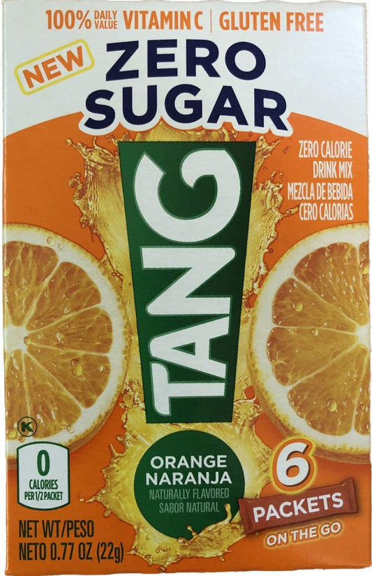 Orange Naranja Vitamin C Drink Mix - Convenient Tang On The Go Packets (24 Packets)