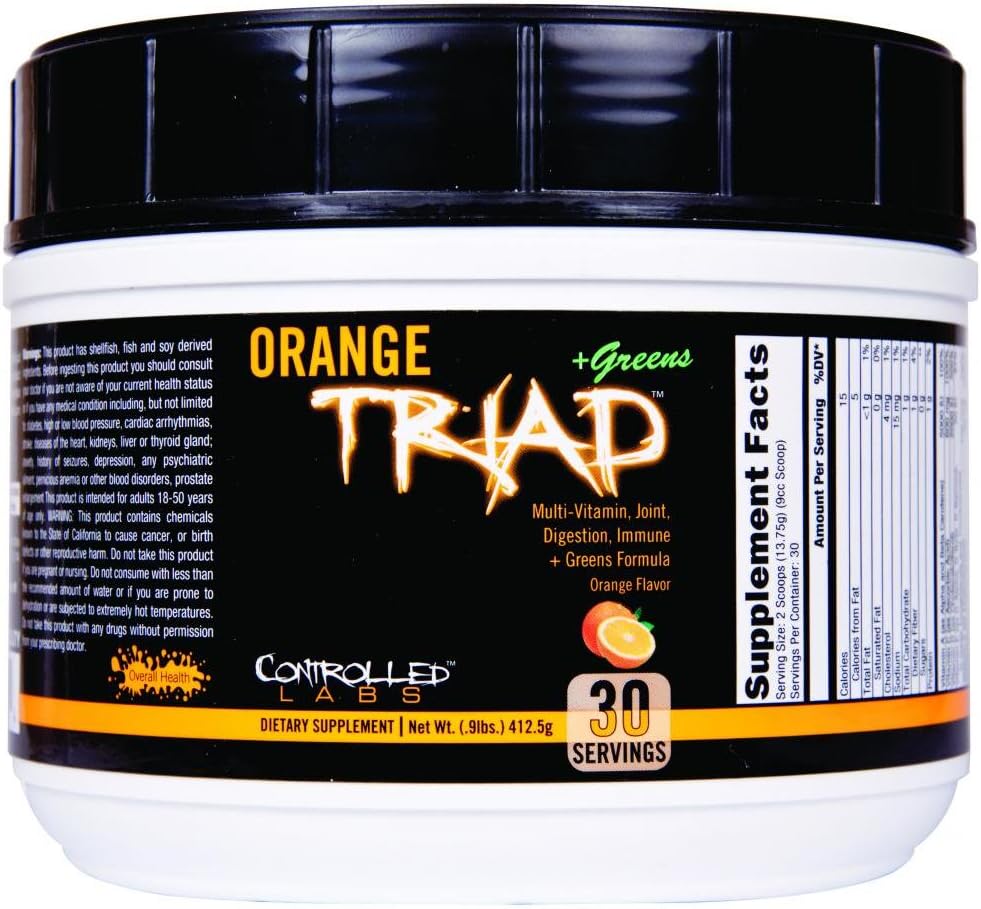 Orange Triad by Controlled Labs - 0.9 Pound Immune Support Supplement