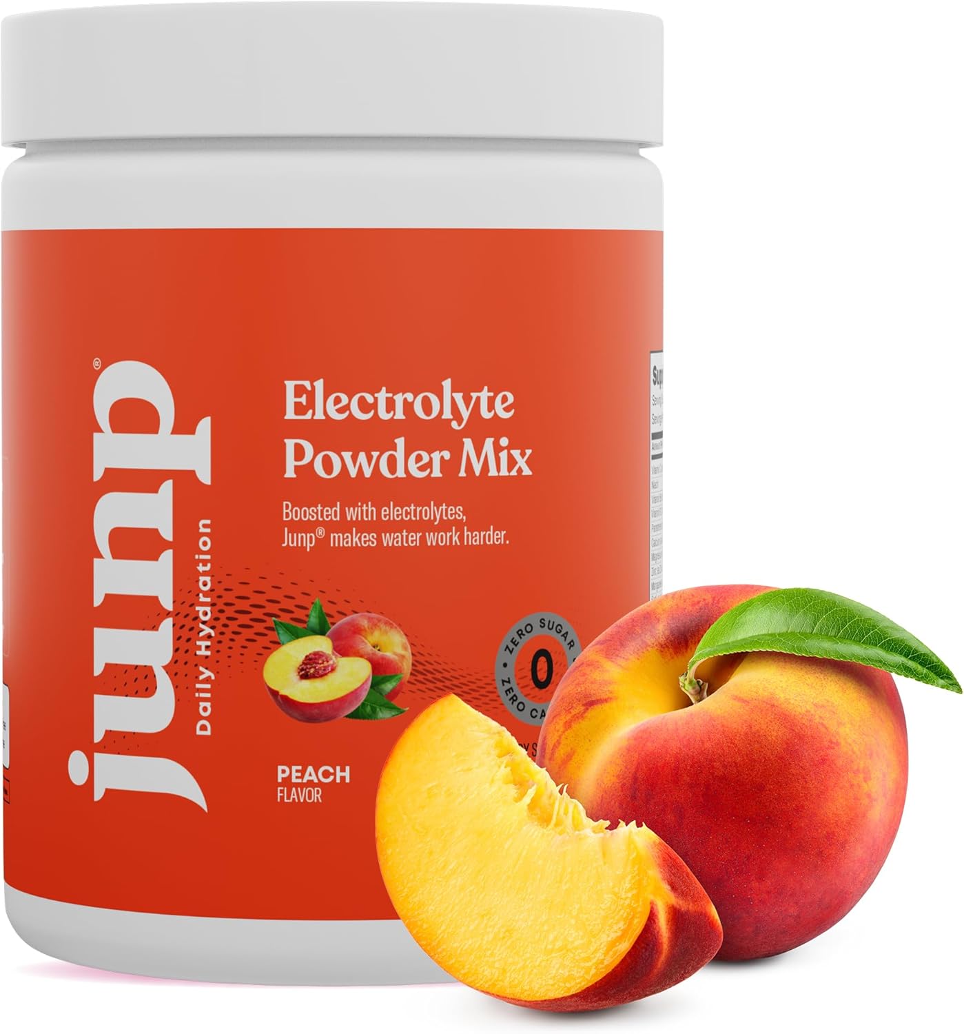 Orchard Fresh Juicy Peach Keto Electrolyte Powder with Zero Sugar & Carbs, Potassium & Salt Hydration Mix - 90 Servings