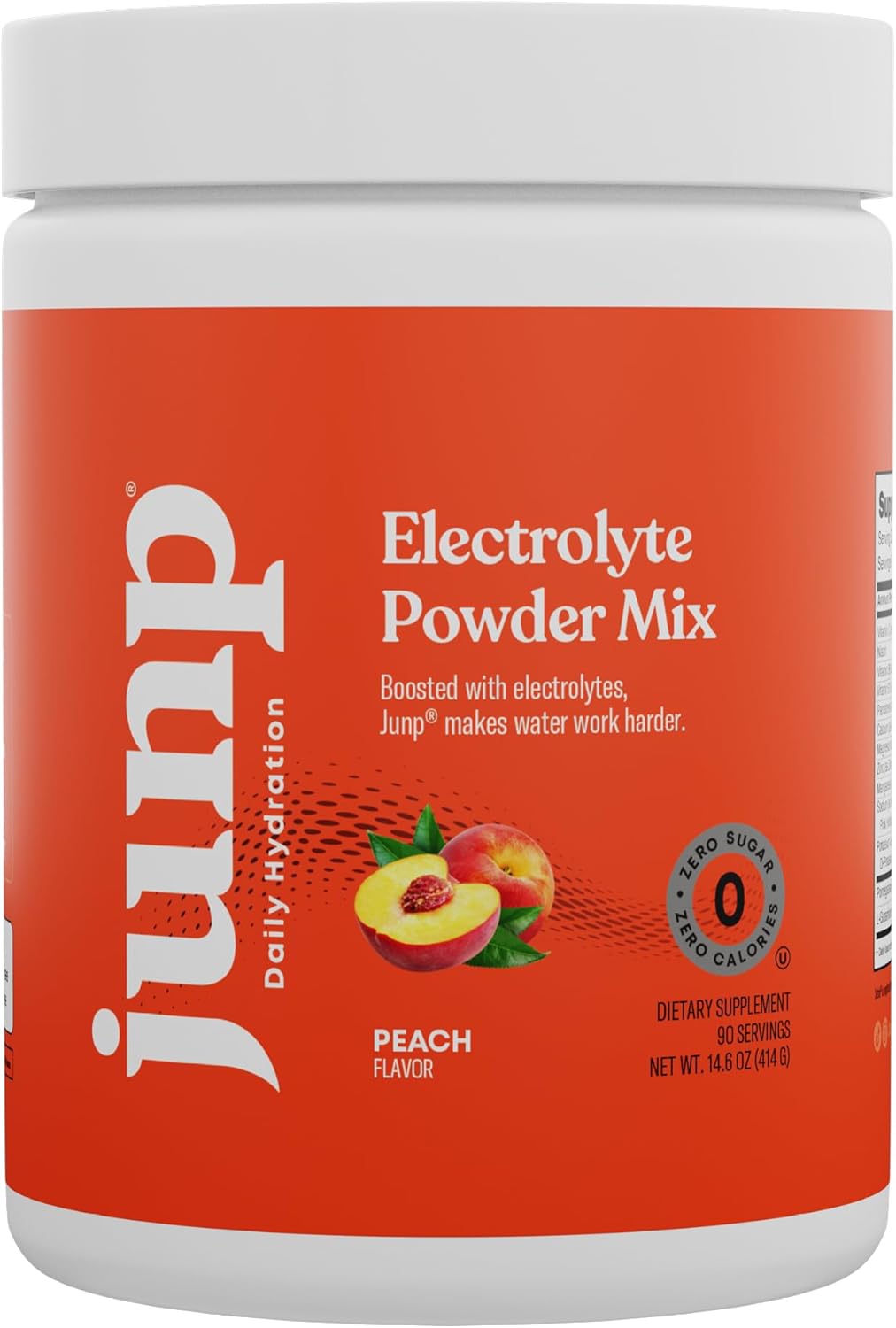 Orchard Fresh Juicy Peach Keto Electrolyte Powder with Zero Sugar & Carbs, Potassium & Salt Hydration Mix - 90 Servings