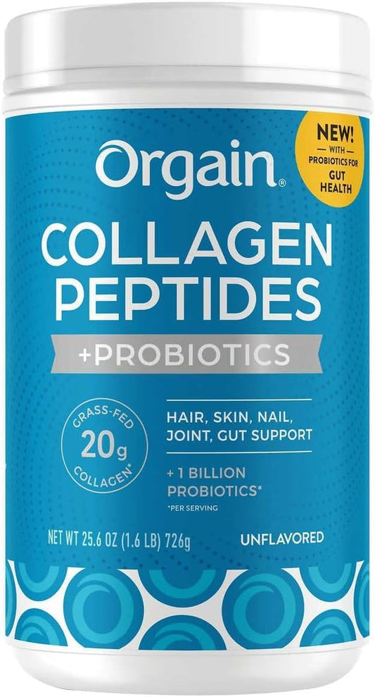 Orgain Collagen + Superfoods: Grass-Fed Collagen & Vitamin C, Unflavored - 25.6 oz